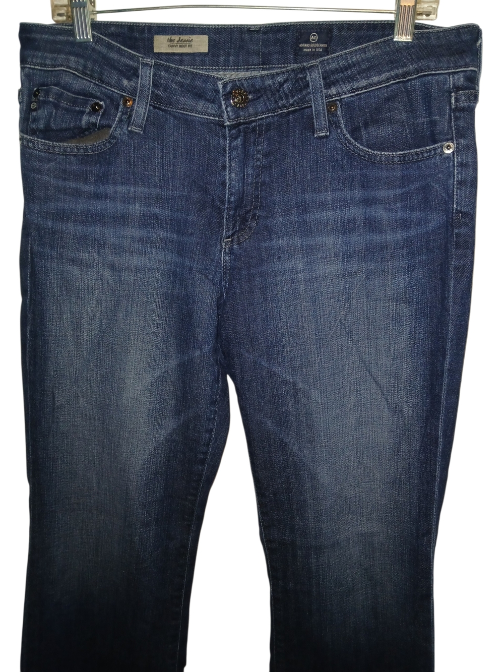 AG Adriano Goldshmied Jessie Curvy Bootcut Dark Indigo Bootcut Jeans 31R - Picture 2 of 6